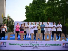 72nd Fit India Sundays on Cycle: Rope Skipping and Annadata Fitness Ride Unites Nation Fit India Movement with Rope Skipping