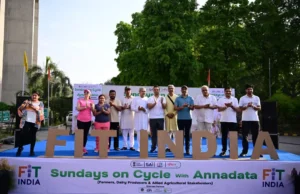 72nd Fit India Sundays on Cycle: Rope Skipping and Annadata Fitness Ride Unites Nation Fit India Movement with Rope Skipping