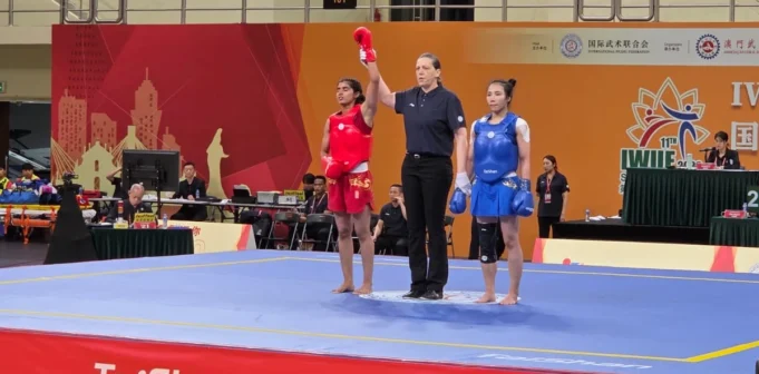 Aparna wins Gold Medal for India in Women’s 52kg category at Sanda World Cup Macau China