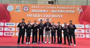 भारत का शानदार प्रदर्शन, 2 स्वर्ण सहित कुल 5 पदक जीतकर रचा इतिहास India wins 5 medals in 11th Sanda World Cup Macau