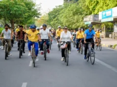 फिट इंडिया संडे ऑन साइकिल: देशभर में दिखा उत्साह, रोप स्किपिंग गतिविधियों ने भी खींचा ध्यान people cycling at fit india sundays on cycle event