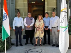 ANOC मुख्यालय पहुंचा IOA और गुजरात सरकार का प्रतिनिधिमंडल, खेल सहयोग और भविष्य की योजनाओं पर चर्चा IOA-Gujarat delegation with ANOC Secretary General Gunilla Lindberg