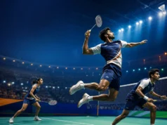 BWF World Championships 2026: सिंधु और सात्विक-चिराग से भारत को कितने पदक मिल सकते हैं? BWF World Championships 2026 में भारत की पदक उम्मीदों की AI-निर्मित प्रतीकात्मक बैडमिंटन इमेज