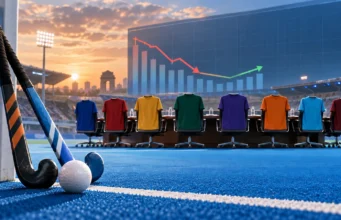 Hockey India League पर संकट: खेल मंत्री ने मांगा नया रोडमैप, पांच सदस्यीय समिति तलाशेगी समाधान Hockey India League के वित्तीय भविष्य पर खेल मंत्रालय और फ्रेंचाइजी की बैठक का प्रतीकात्मक चित्र